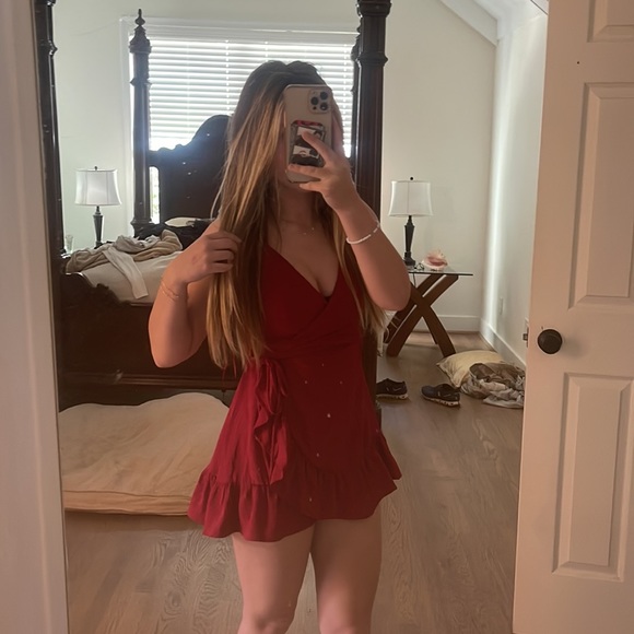 atlar’d state red dress wrap - Picture 2 of 6